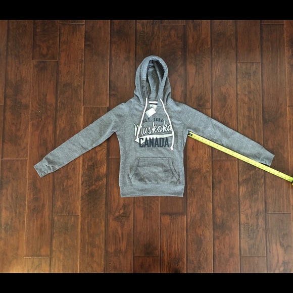 NWT - Campus Crew Hoodie, Gray, Size XS - Picture 2 of 4
